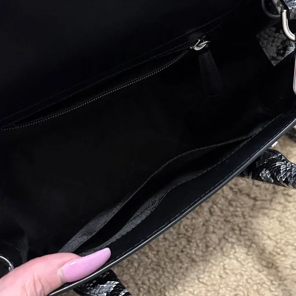 Michael Kors Black and Silver Satchel - Picture 5 of 8